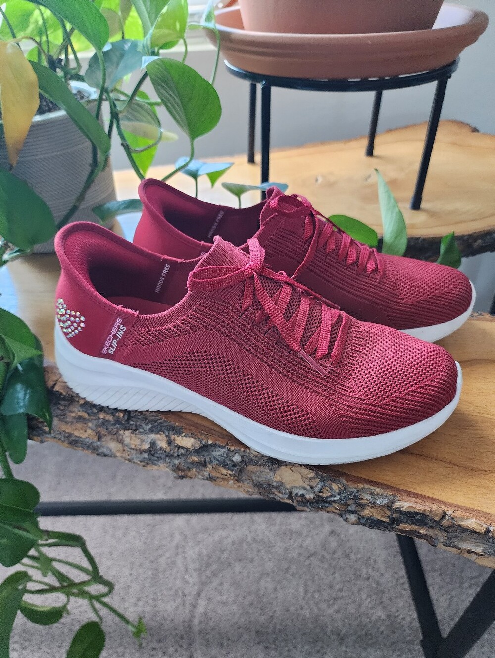 SkechersWomen's Slip-Ins: Ultra Flex 3.0 - Heart Me Slip-On Casual Sneakers, 8.5